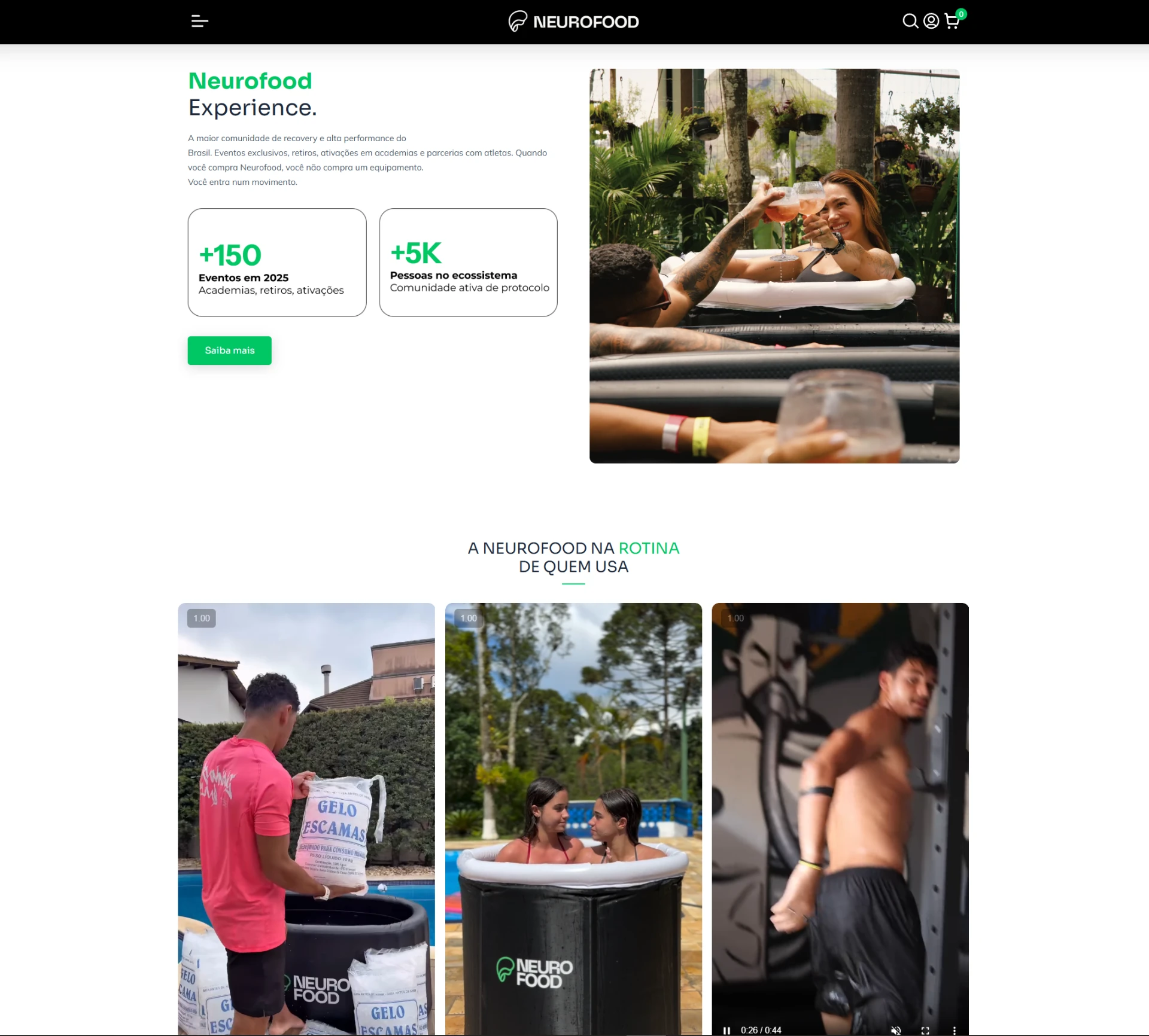 Neurofood: Comunidade e experiência